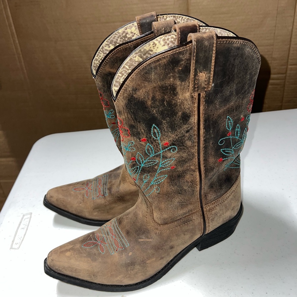 Smoky‎ Mountain Western Boots with Leopard-Print Lining